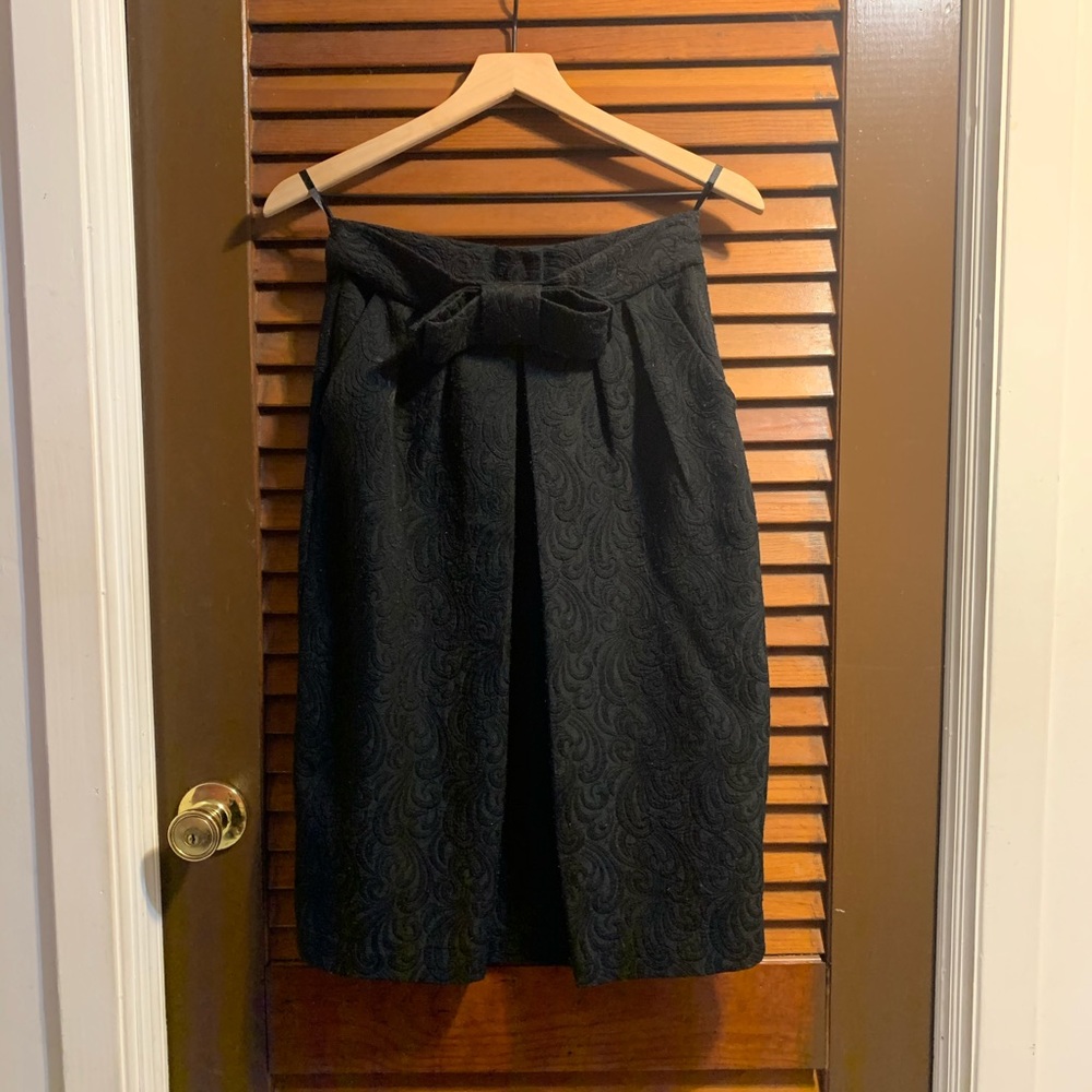 Black Knee Length Skirt